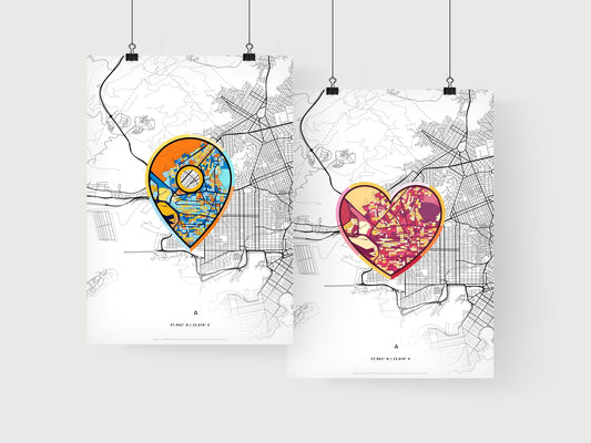 Keratsini Greece art print for couples