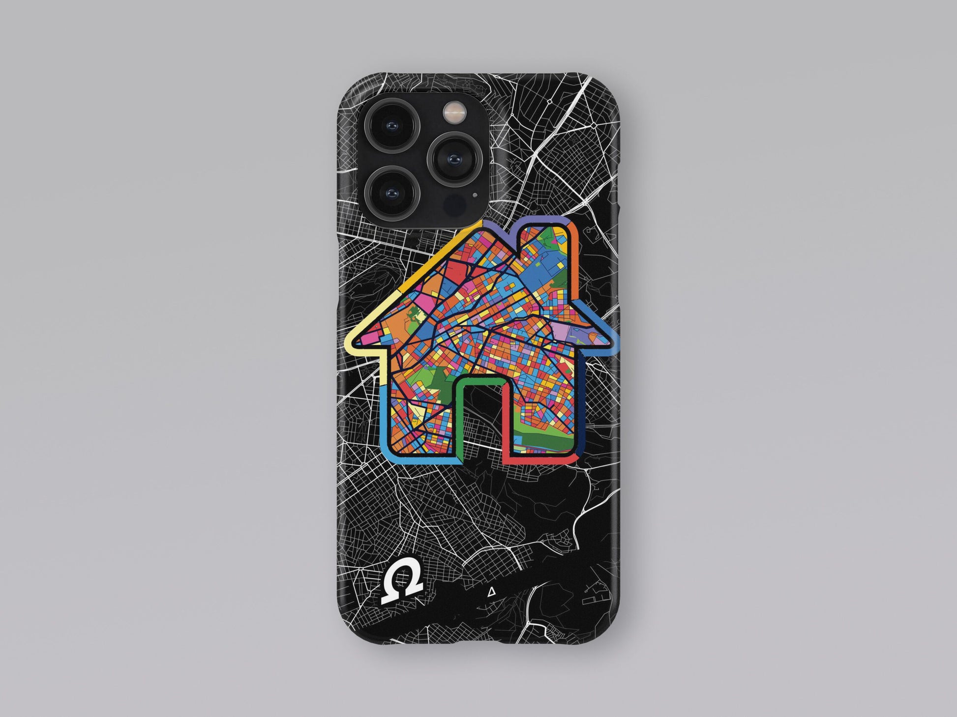 Ζωγραφου Ελλαδα slim phone case with colorful icon 3