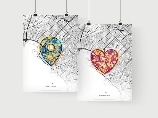 Palaio Faliro Greece art print for couples