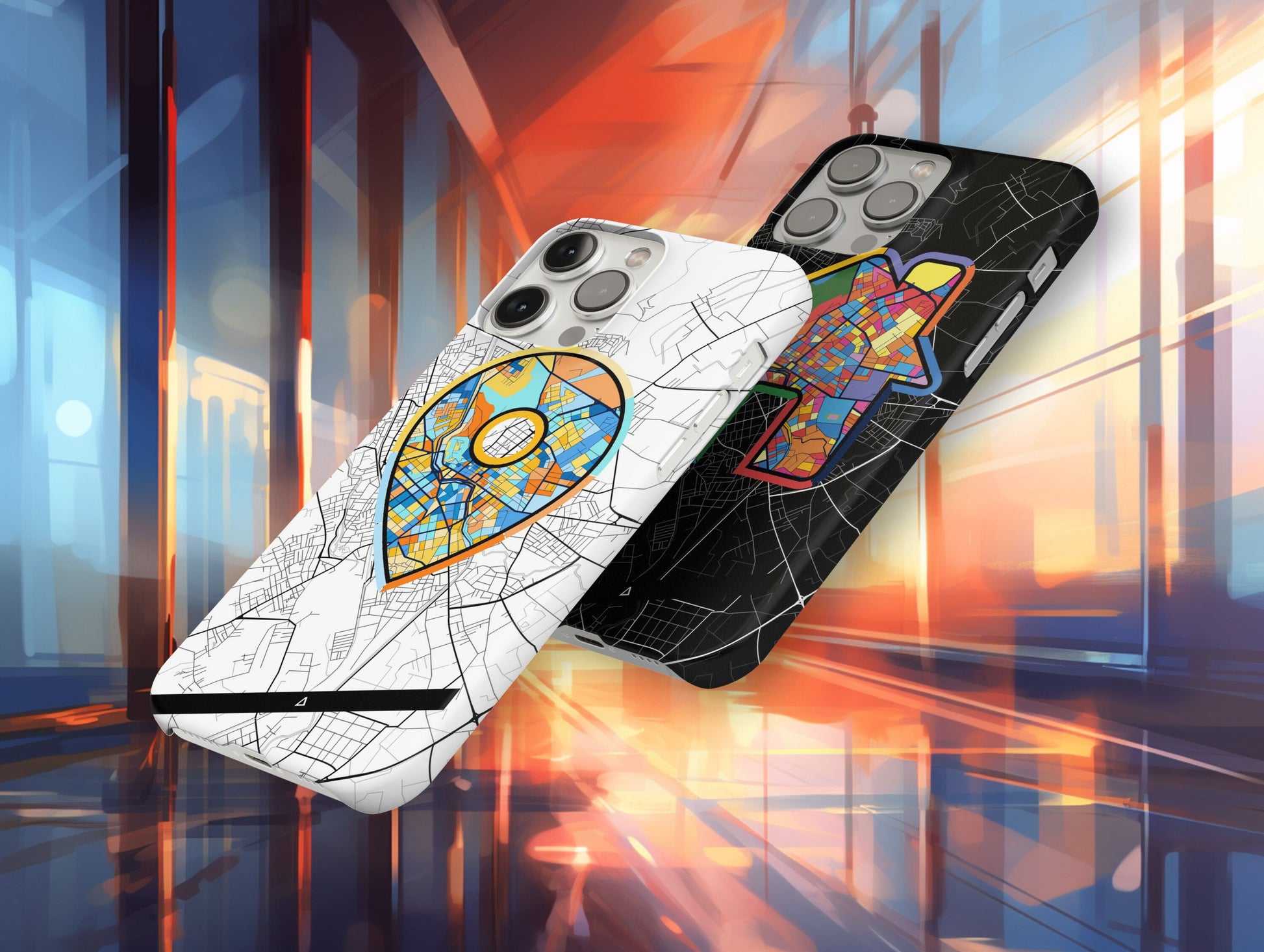 Τρικαλα Ελλαδα slim phone case with colorful icon