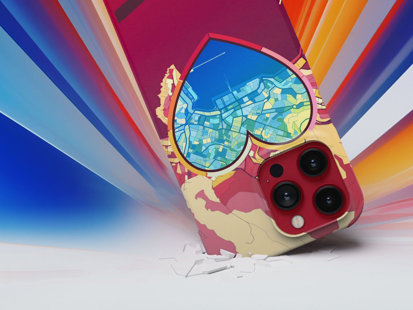 Καβαλα Ελλαδα slim phone case with colorful icon
