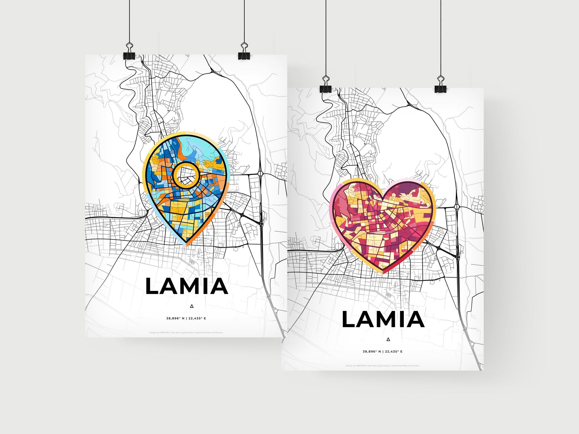 Lamia Greece art print for couples
