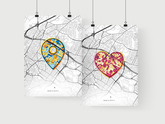 Irakleio Greece art print for couples