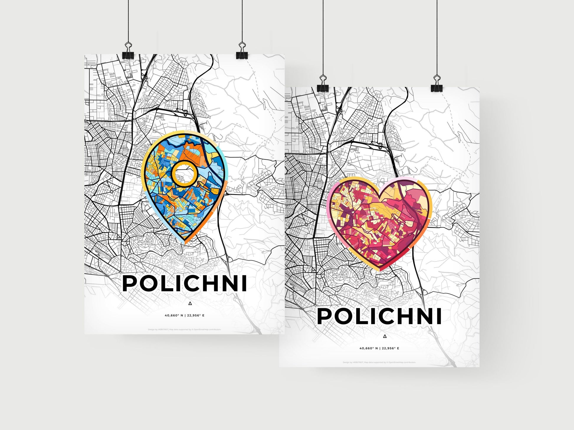 Polichni Greece art print for couples