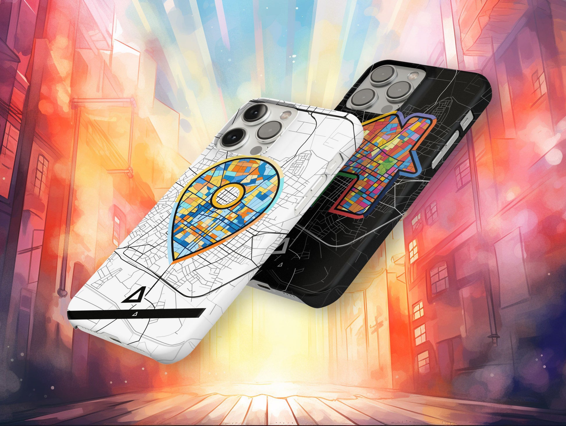 Καρδιτσα Ελλαδα slim phone case with colorful icon