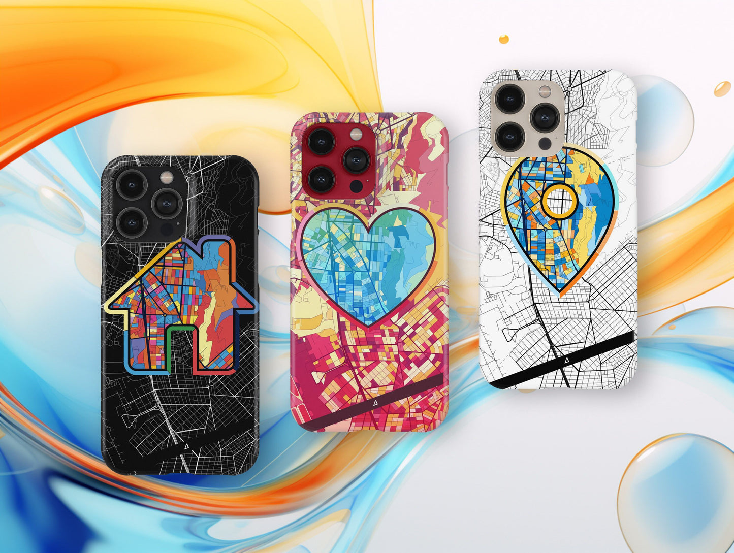 Αργυρουπολη Ελλαδα slim phone case with colorful icon