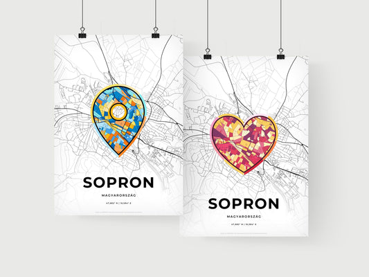 Sopron Hungary art print for couples