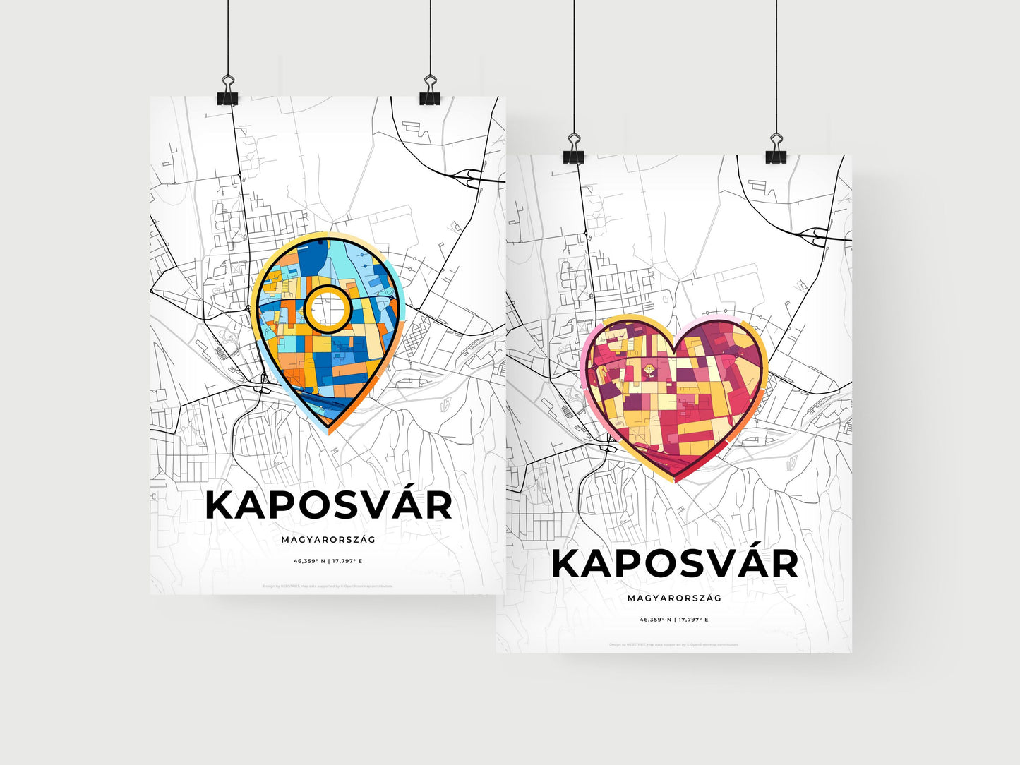 Kaposvár Hungary art print for couples