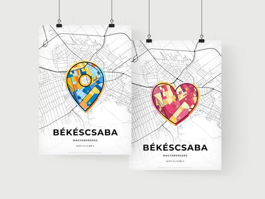 Békéscsaba Hungary art print for couples