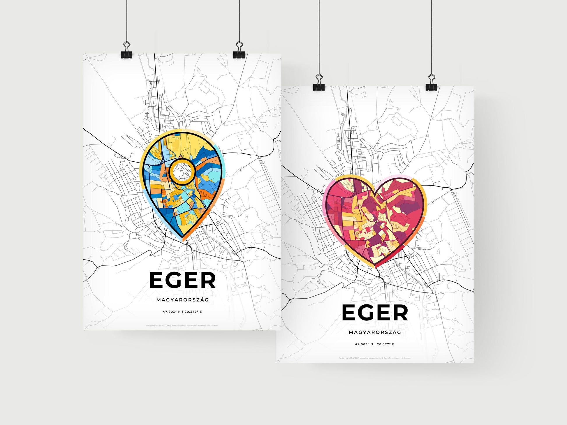 Eger Hungary art print for couples