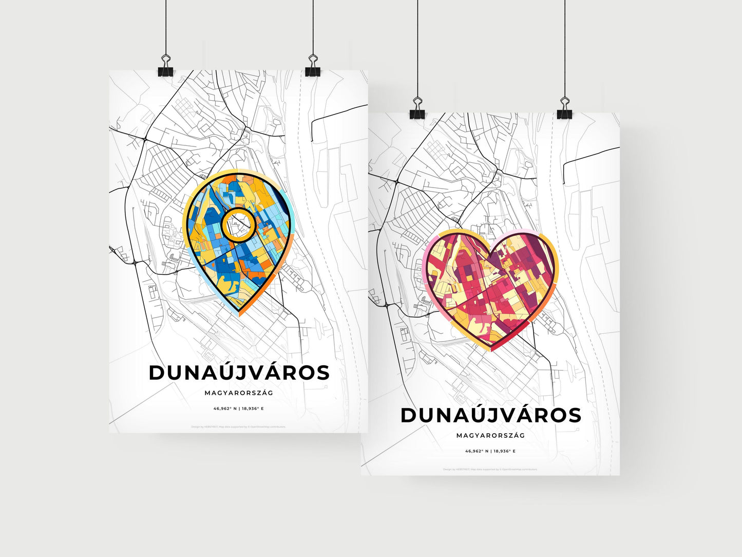 Dunaújváros Hungary art print for couples
