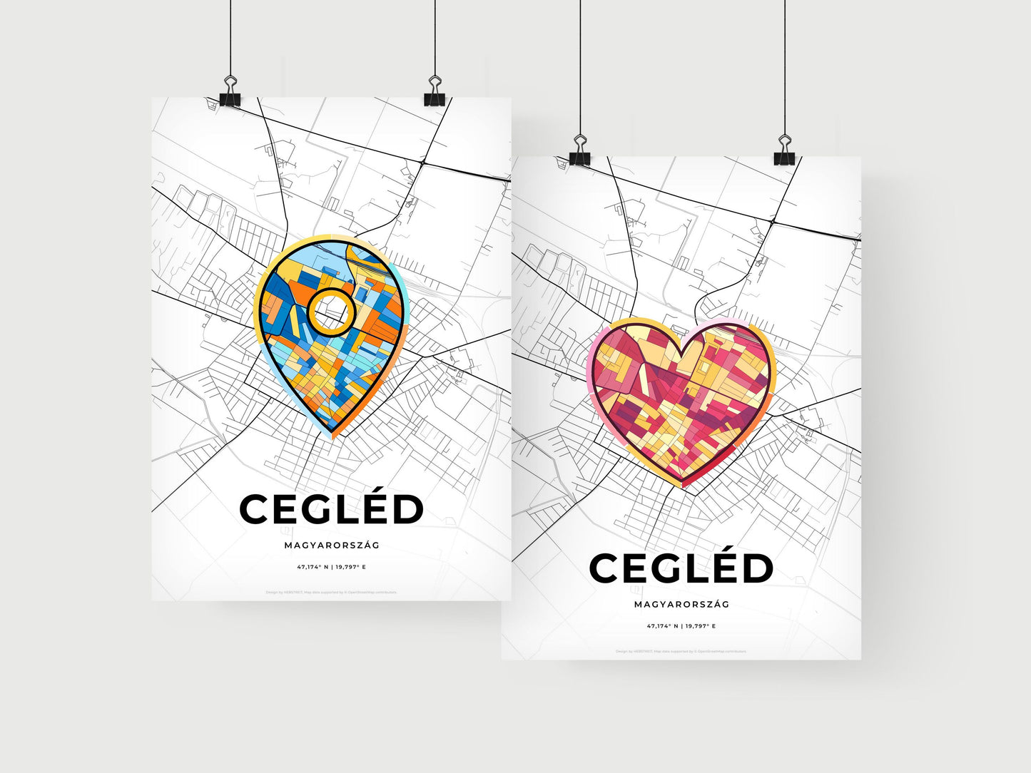 Cegléd Hungary art print for couples