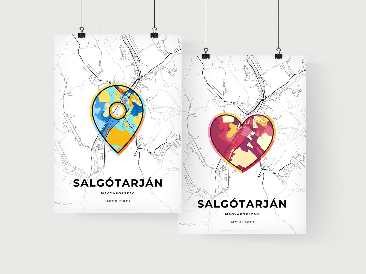 Salgótarján Hungary art print for couples