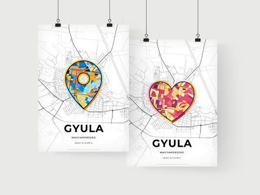 Gyula Hungary art print for couples