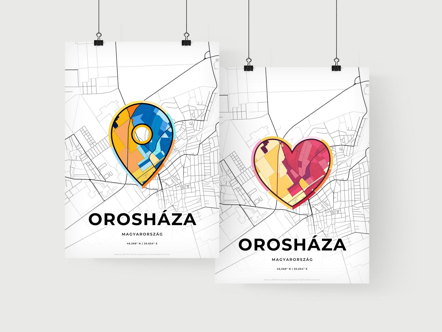 Orosháza Hungary art print for couples