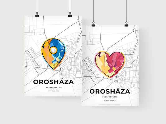 Orosháza Hungary art print for couples