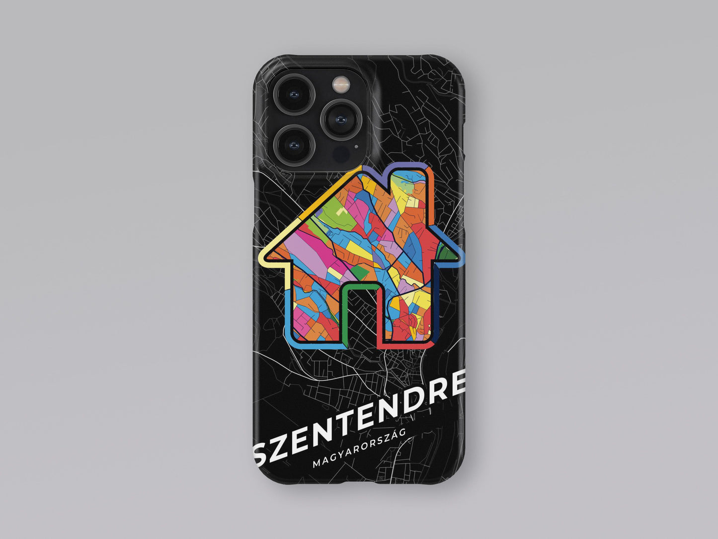 Szentendre Hungary slim phone case with colorful icon 3