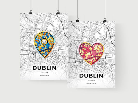 Dublin Ireland art print for couples