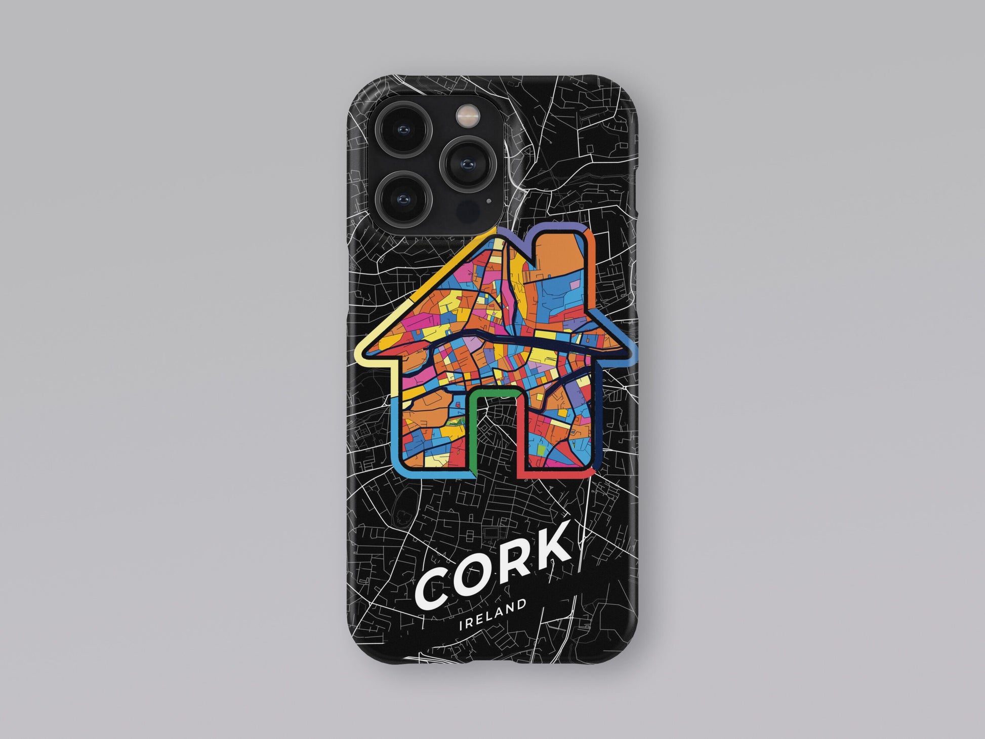 Cork Ireland slim phone case with colorful icon. Birthday, wedding or housewarming gift. Couple match cases. 3