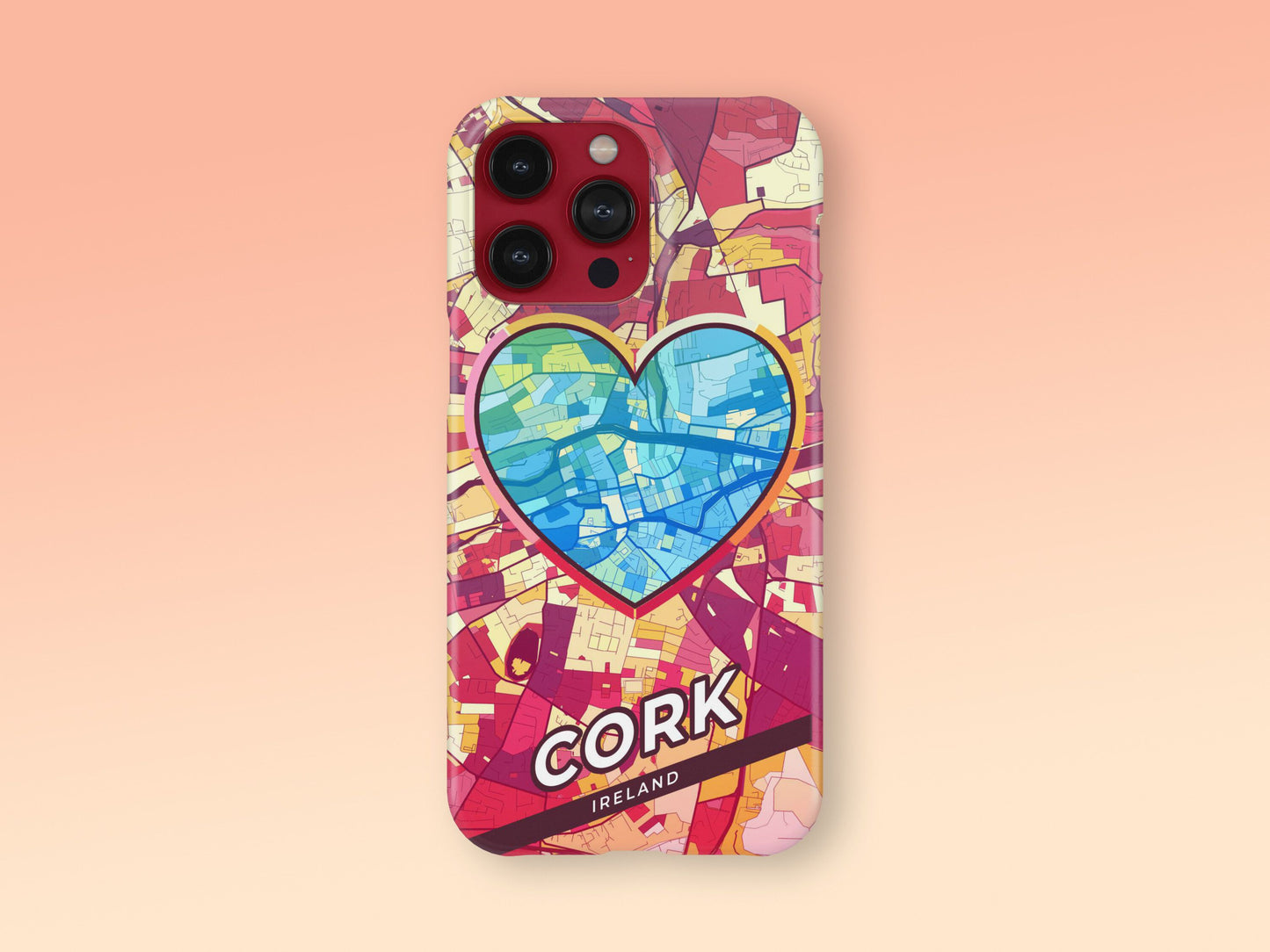 Cork Ireland slim phone case with colorful icon. Birthday, wedding or housewarming gift. Couple match cases. 2
