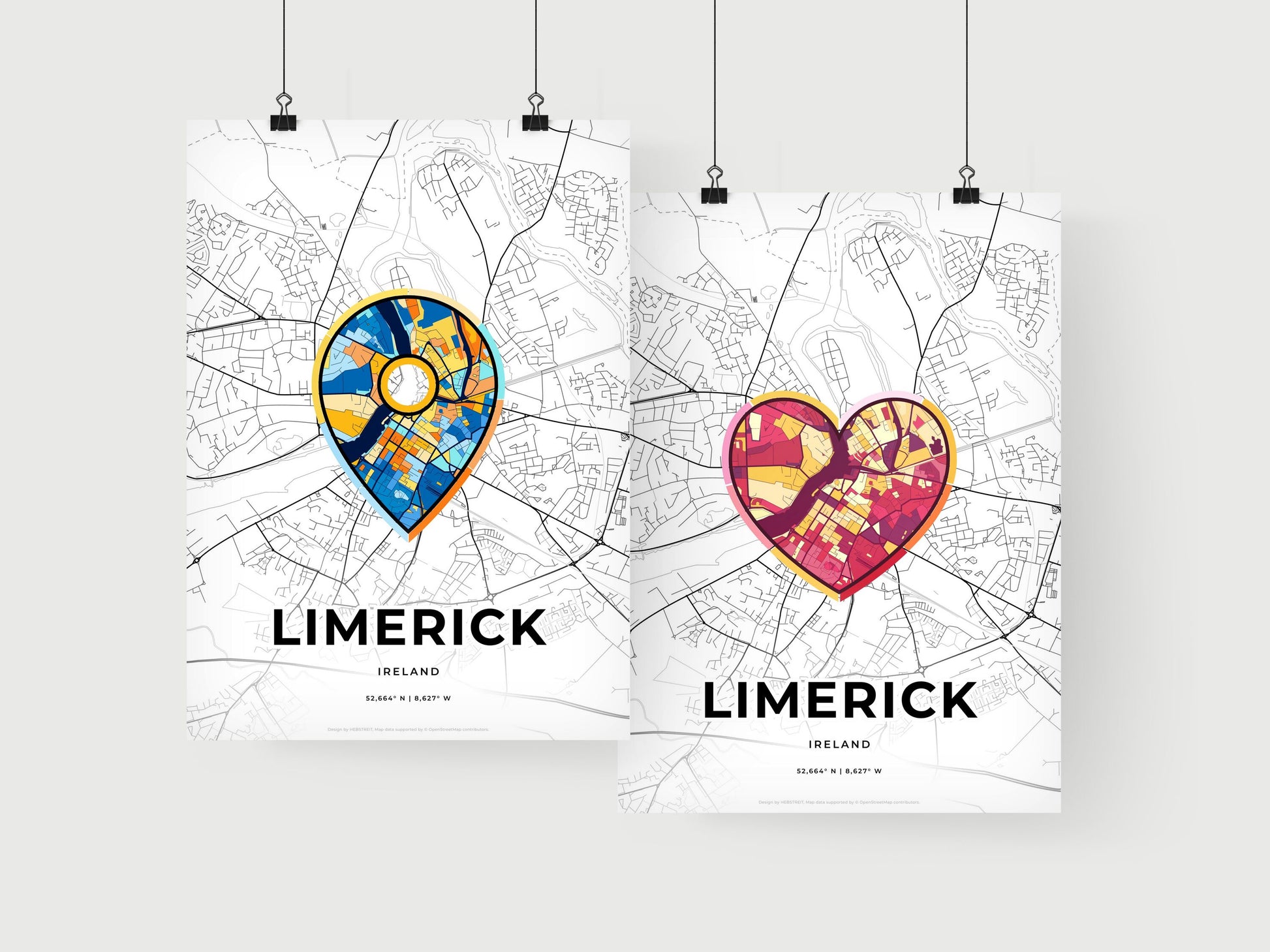 Limerick Ireland art print for couples