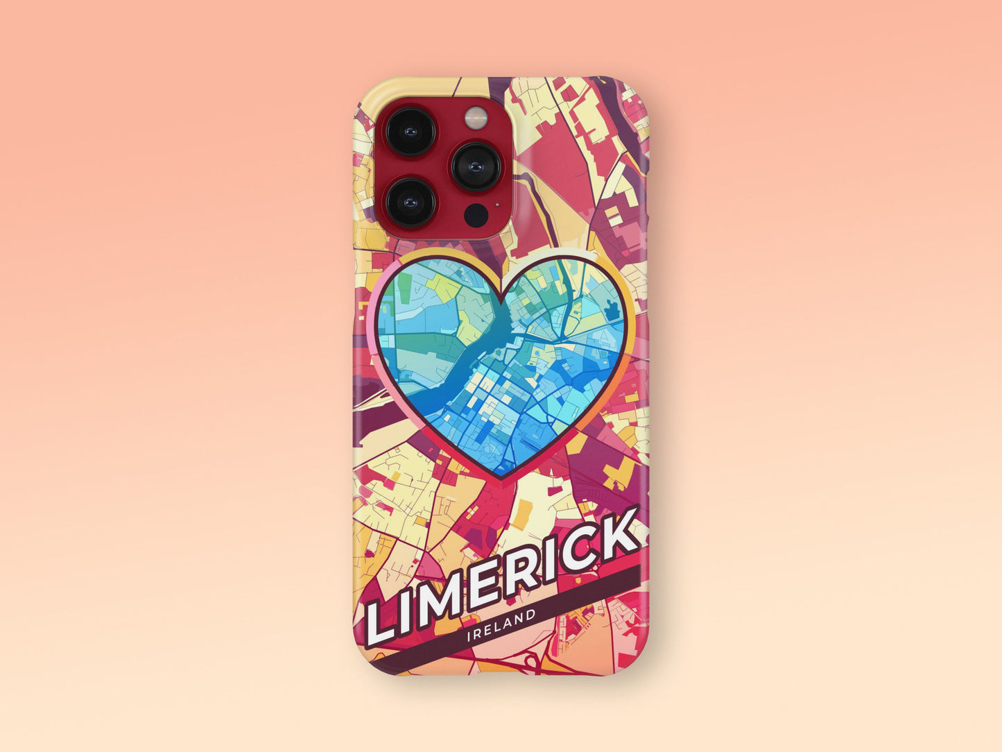 Limerick Ireland slim phone case with colorful icon. Birthday, wedding or housewarming gift. Couple match cases. 2