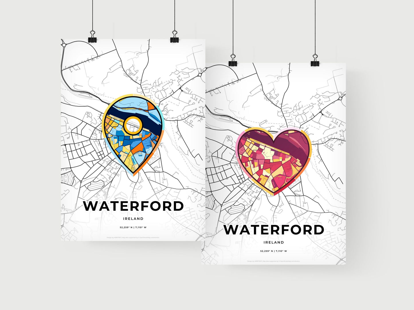 Waterford Ireland art print for couples