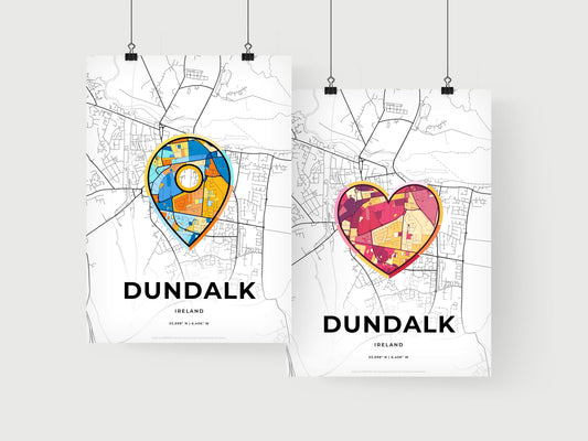 Dundalk Ireland art print for couples