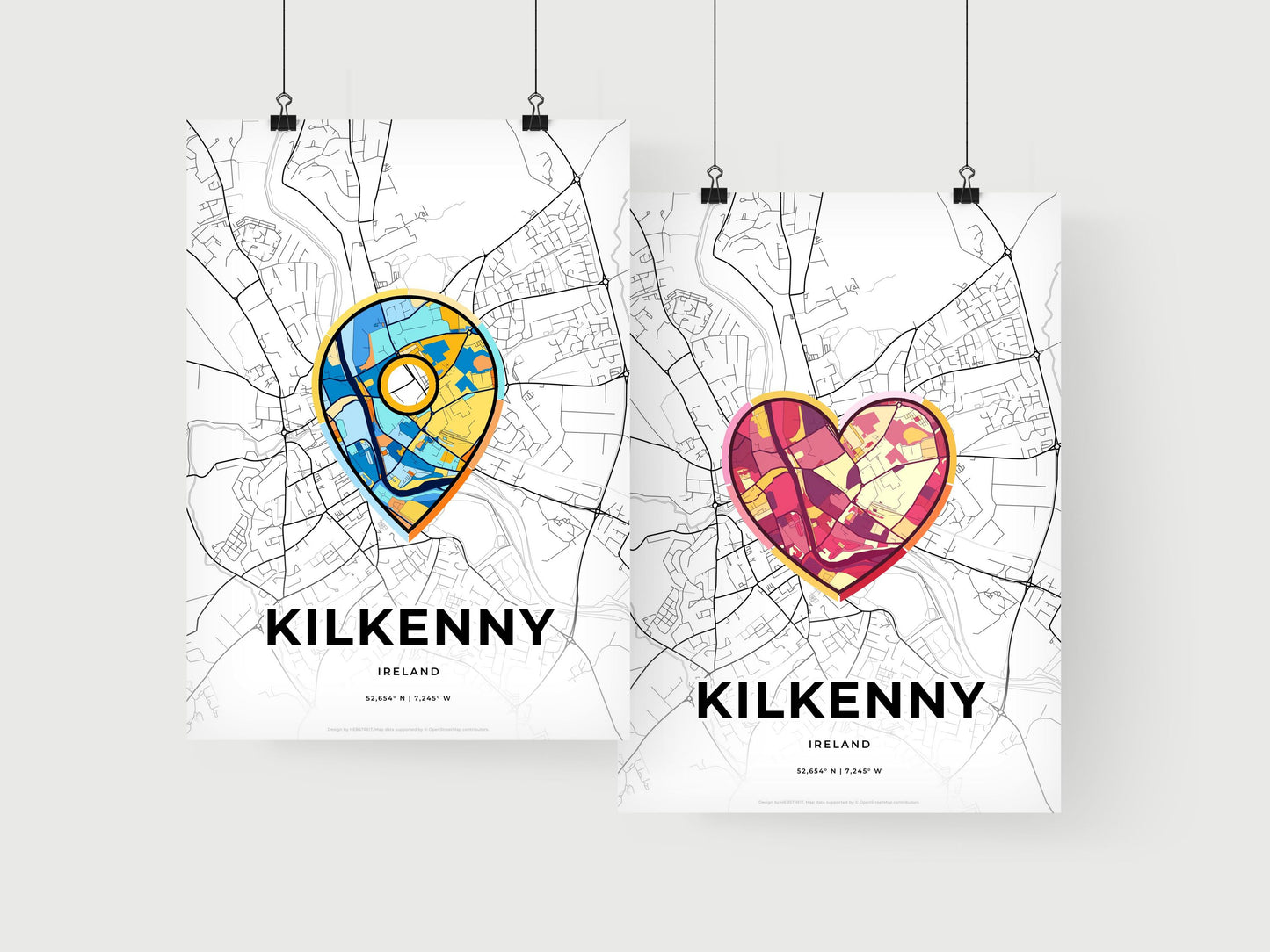 Kilkenny Ireland art print for couples