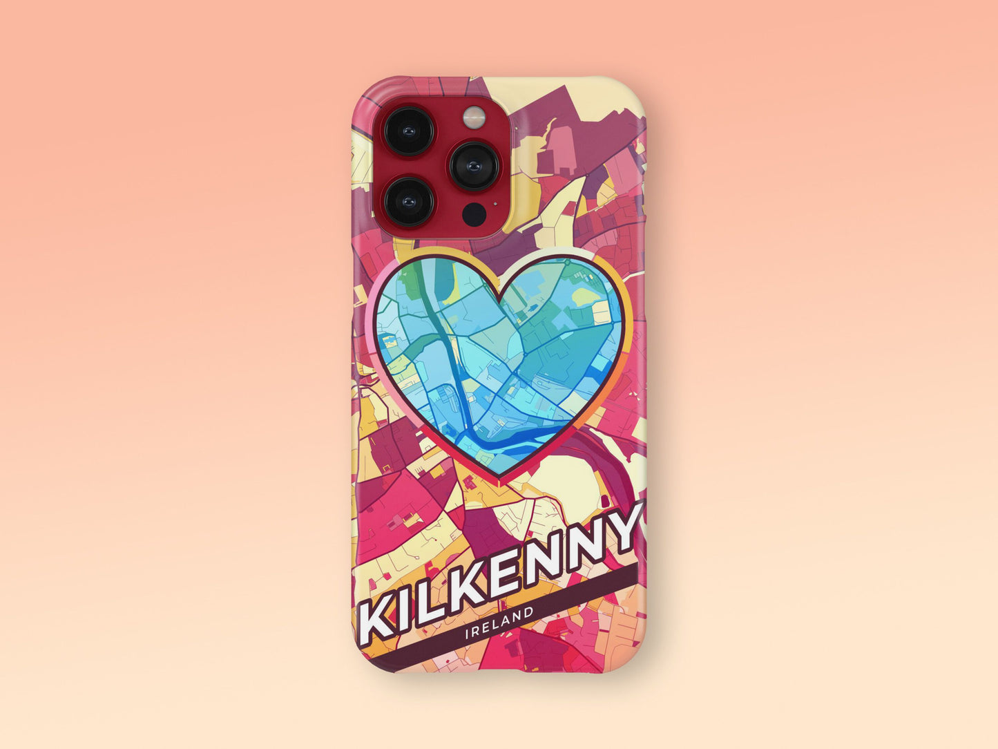 Kilkenny Ireland slim phone case with colorful icon. Birthday, wedding or housewarming gift. Couple match cases. 2