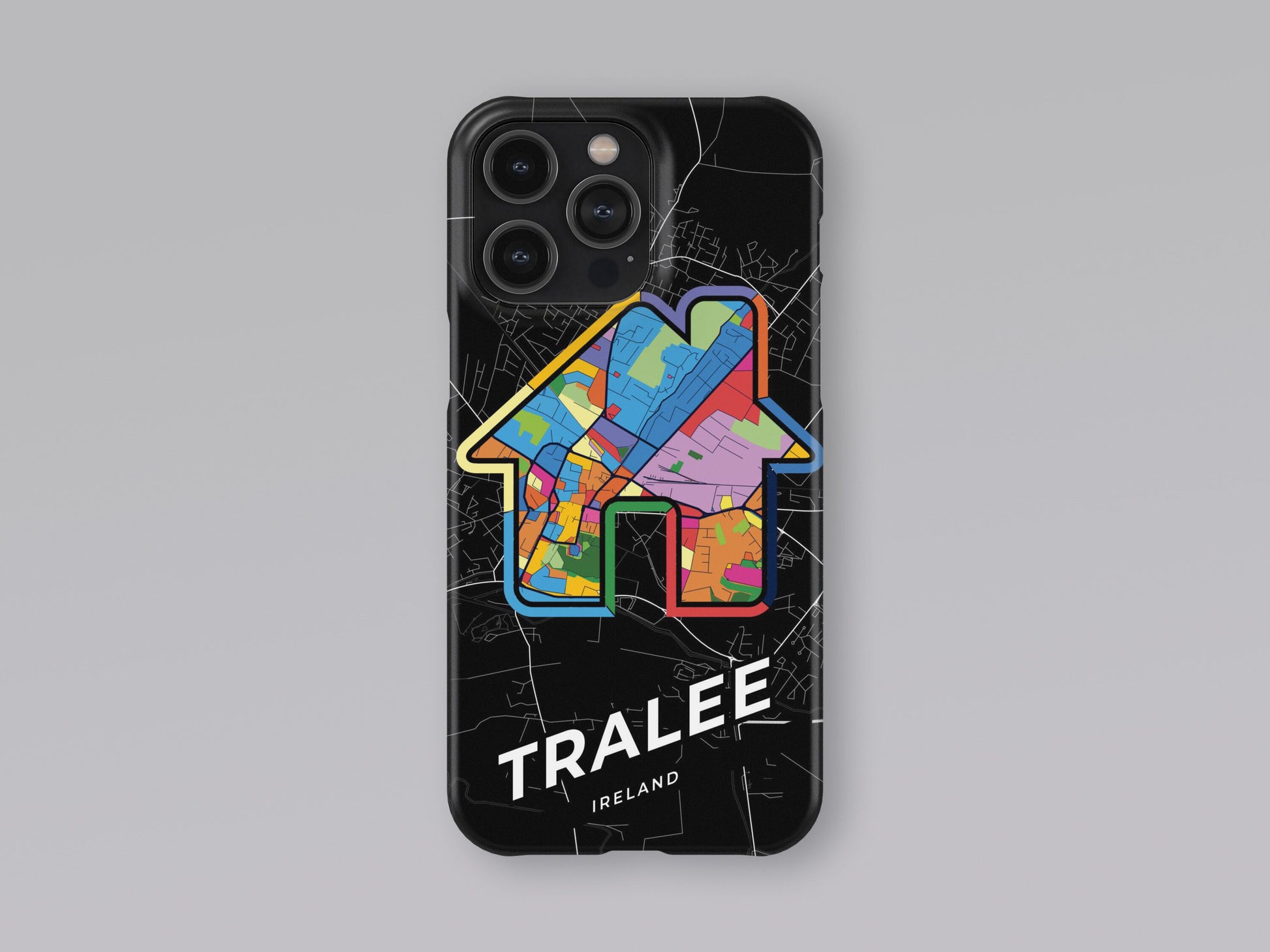 Tralee Ireland slim phone case with colorful icon 3