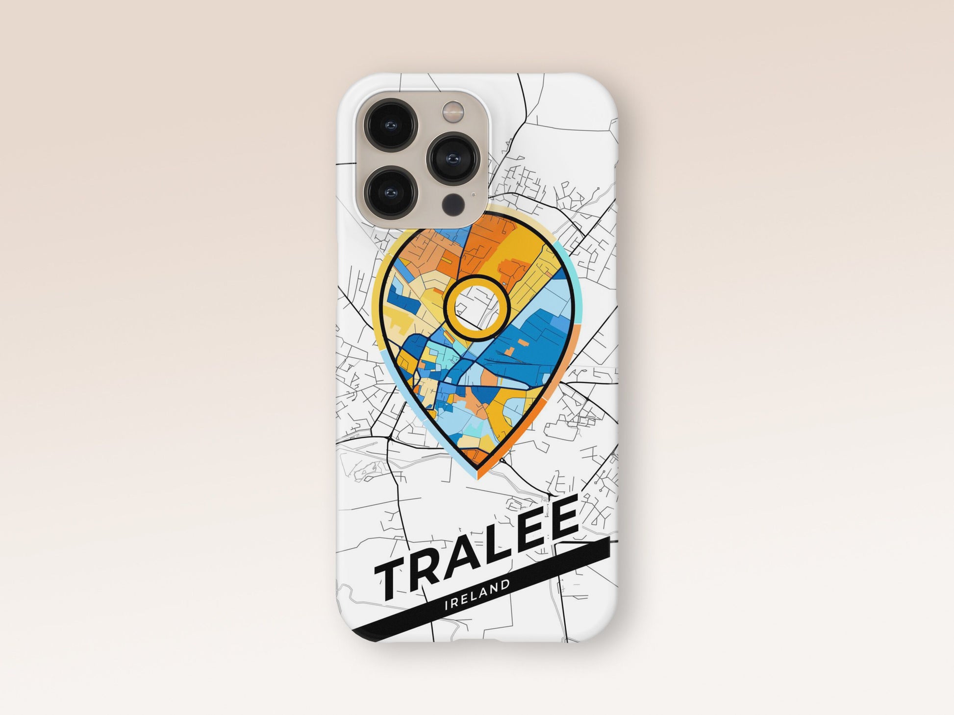 Tralee Ireland slim phone case with colorful icon 1