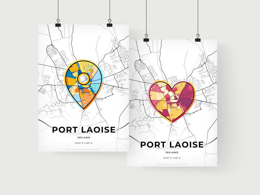 Port Laoise Ireland art print for couples