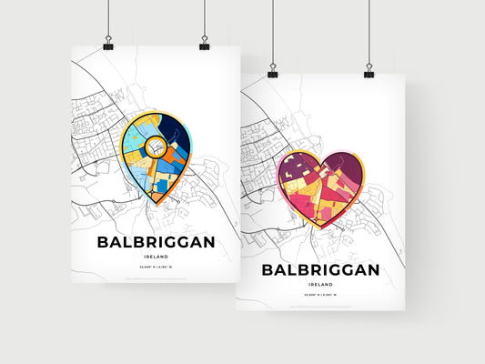 Balbriggan Ireland art print for couples