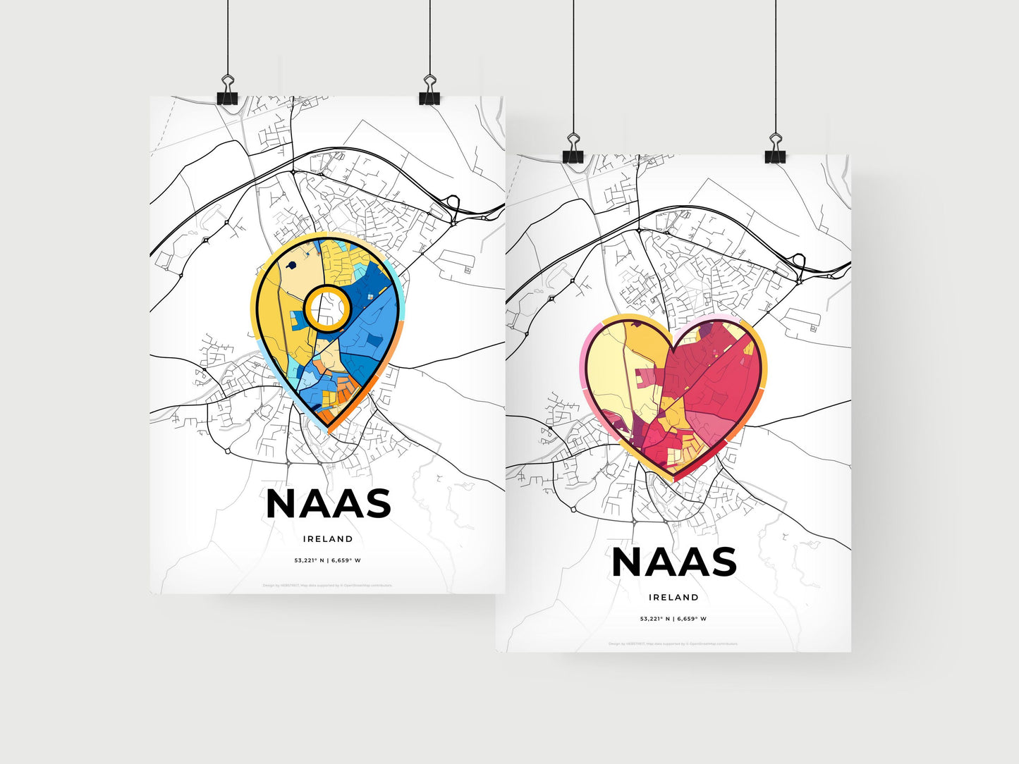 Naas Ireland art print for couples