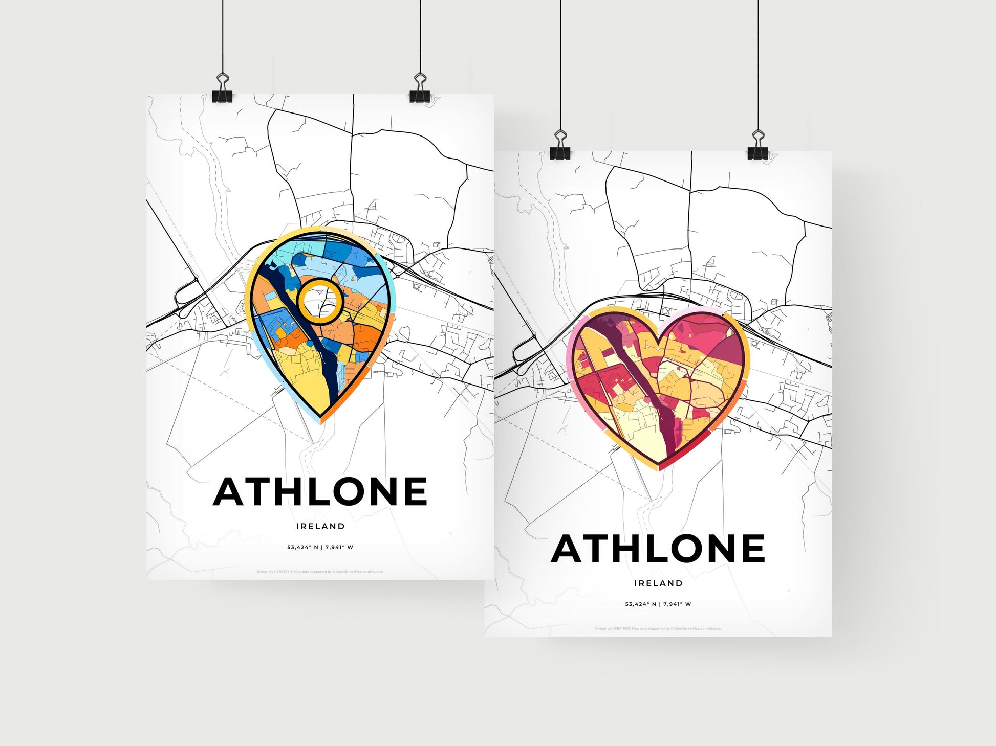 Athlone Ireland art print for couples