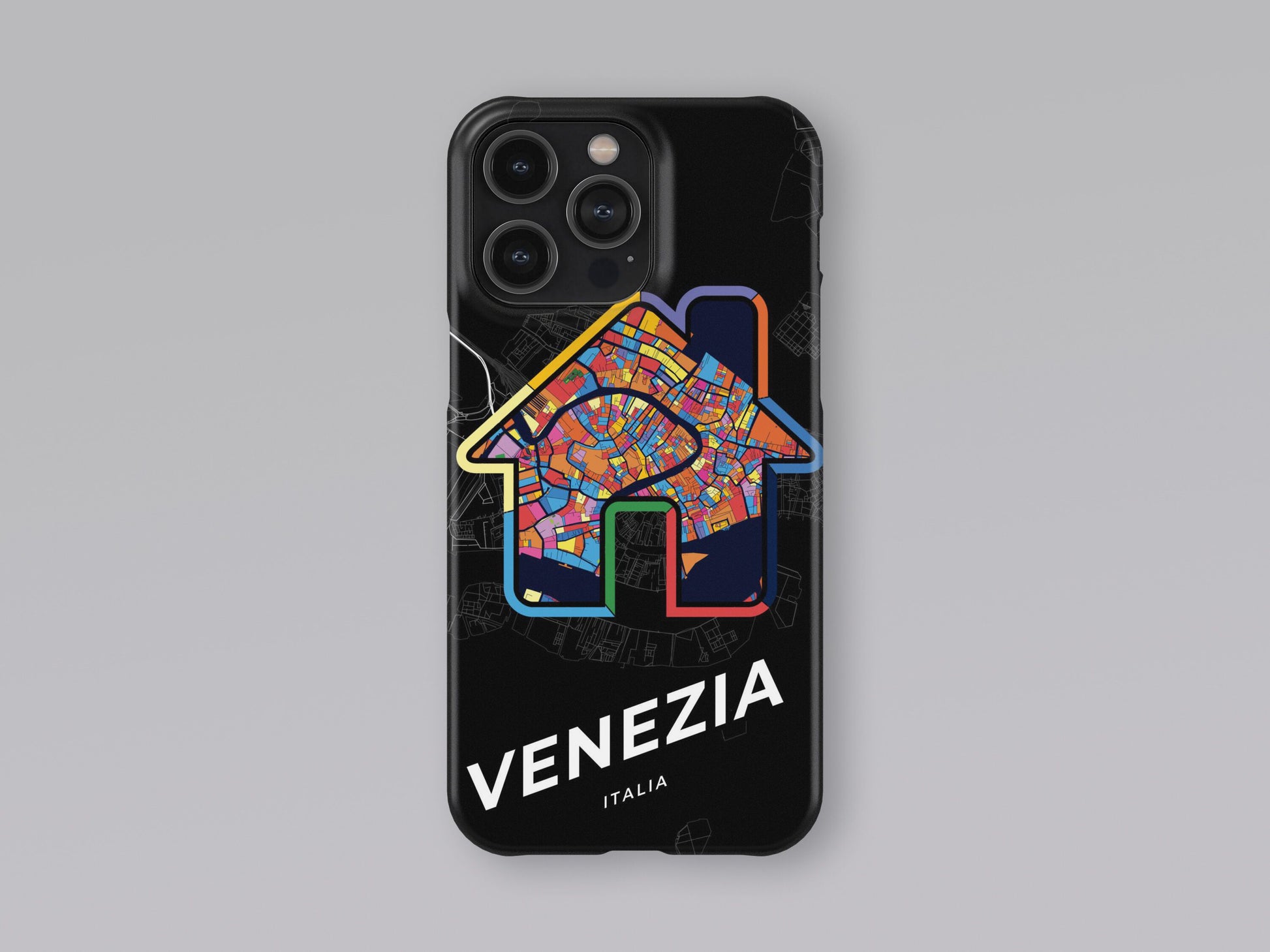 Venice Italy slim phone case with colorful icon 3