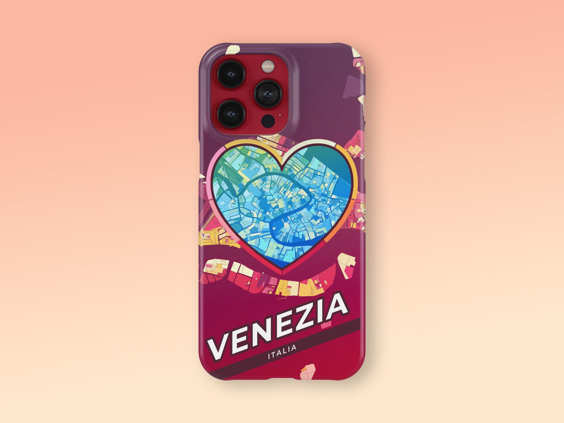 Venice Italy slim phone case with colorful icon 2