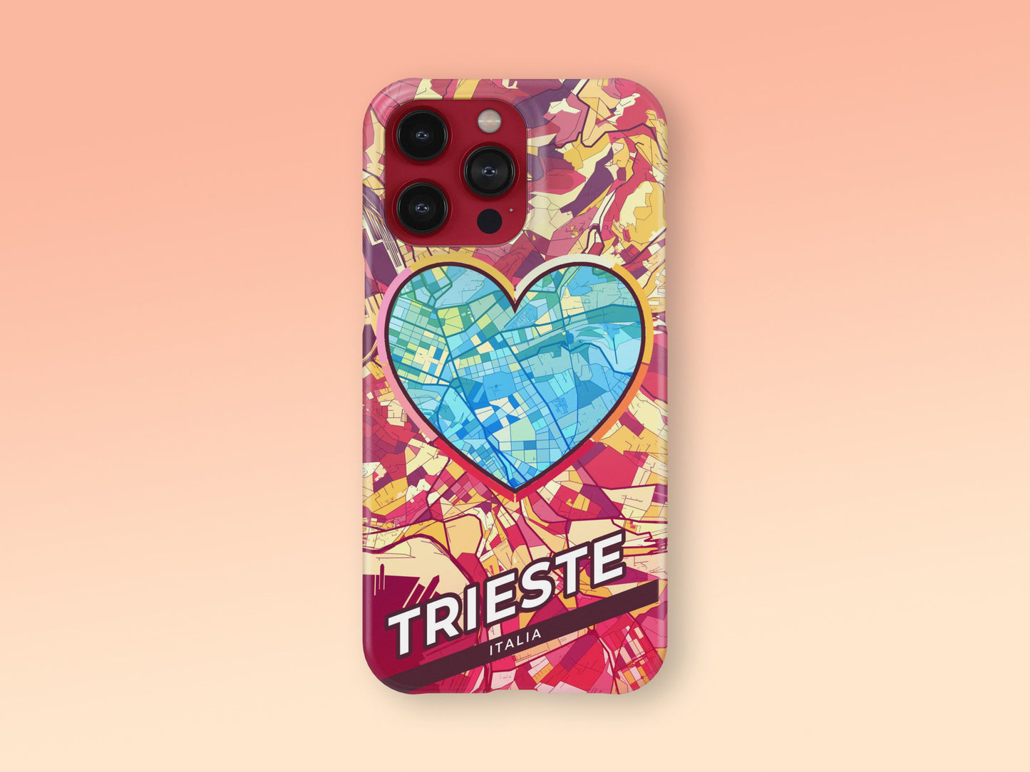 Trieste Italy slim phone case with colorful icon 2