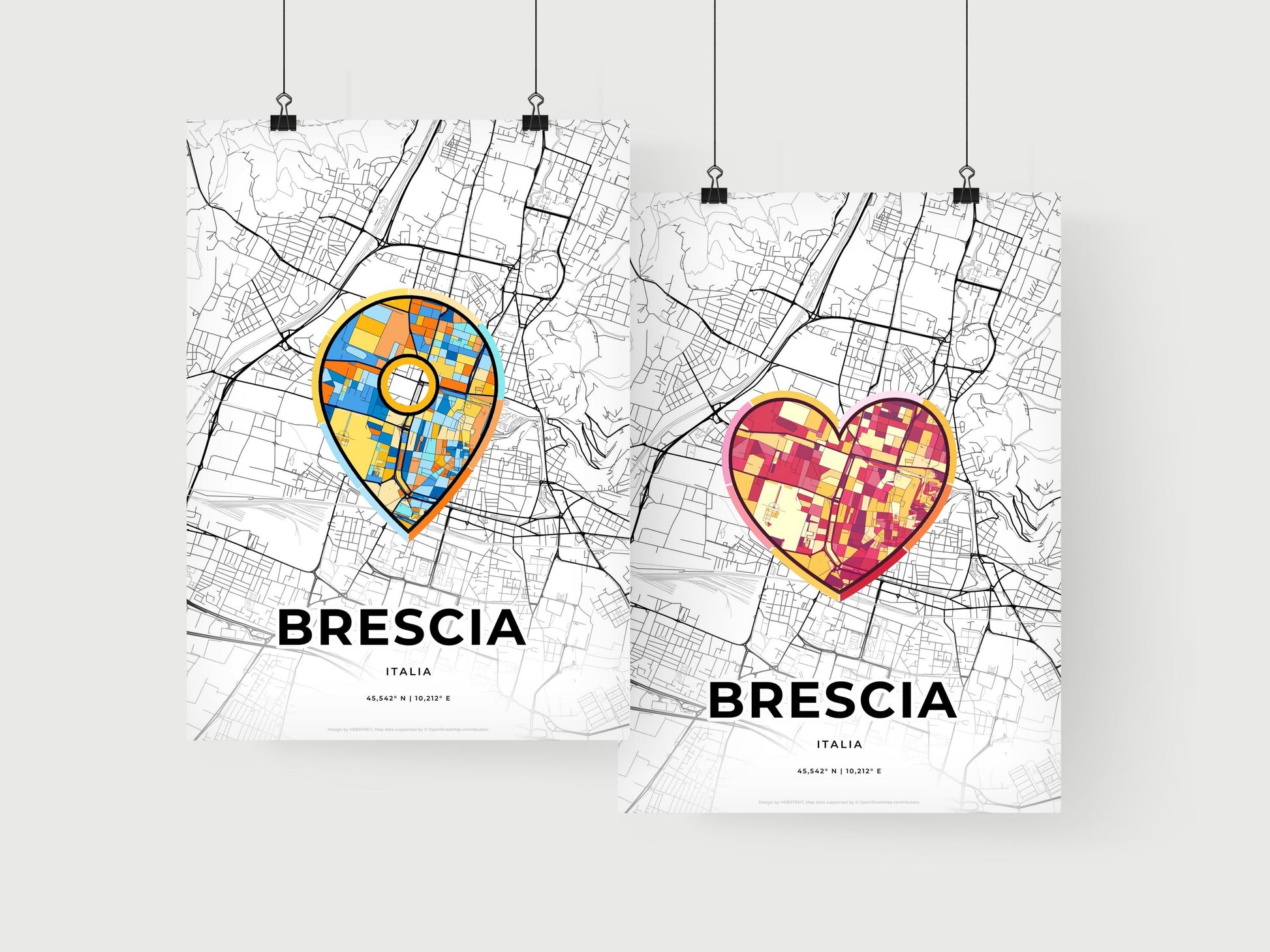 Brescia Italy art print for couples