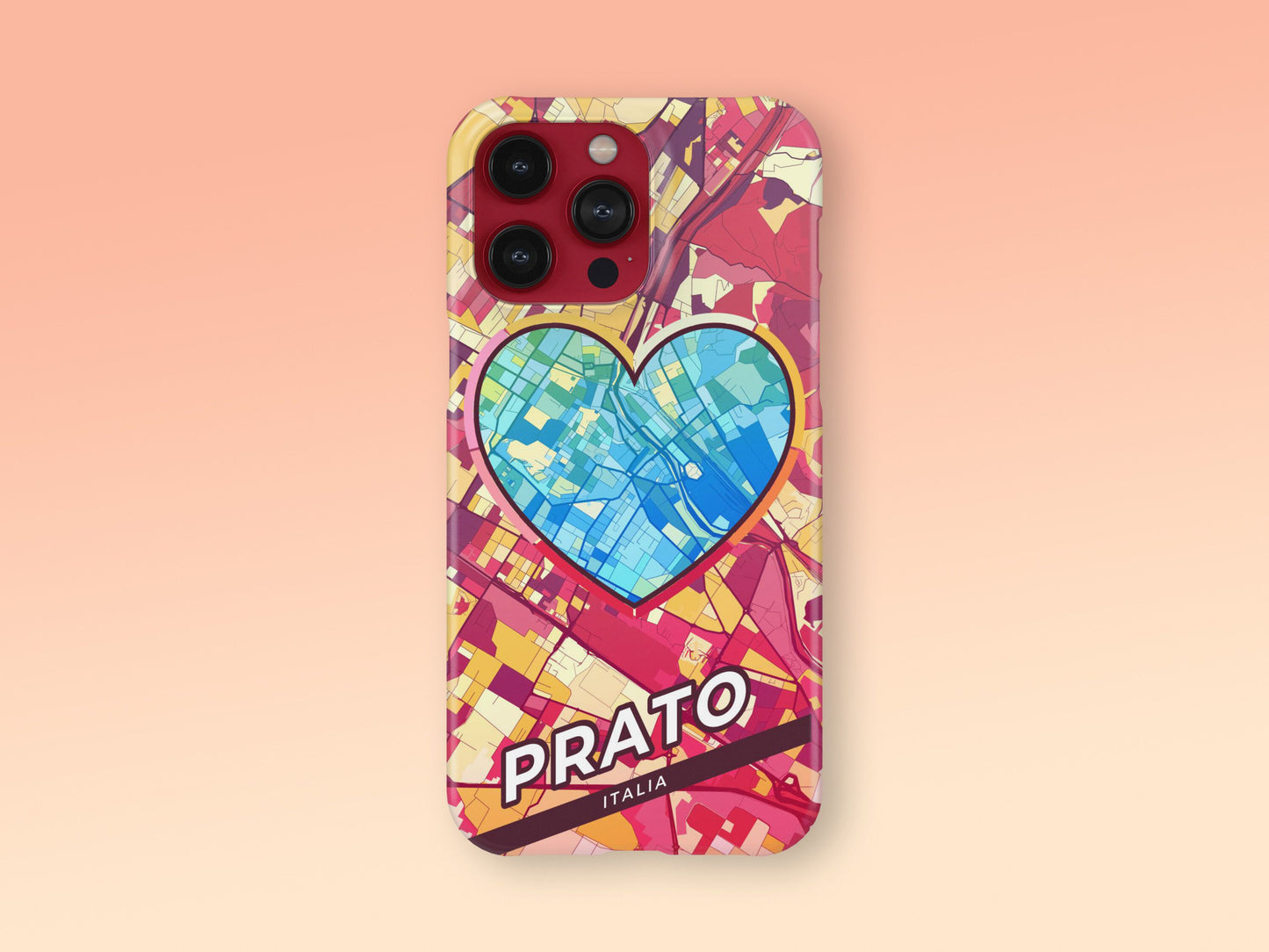 Prato Italy slim phone case with colorful icon. Birthday, wedding or housewarming gift. Couple match cases. 2