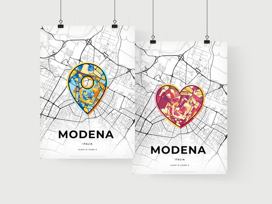 Modena Italy art print for couples