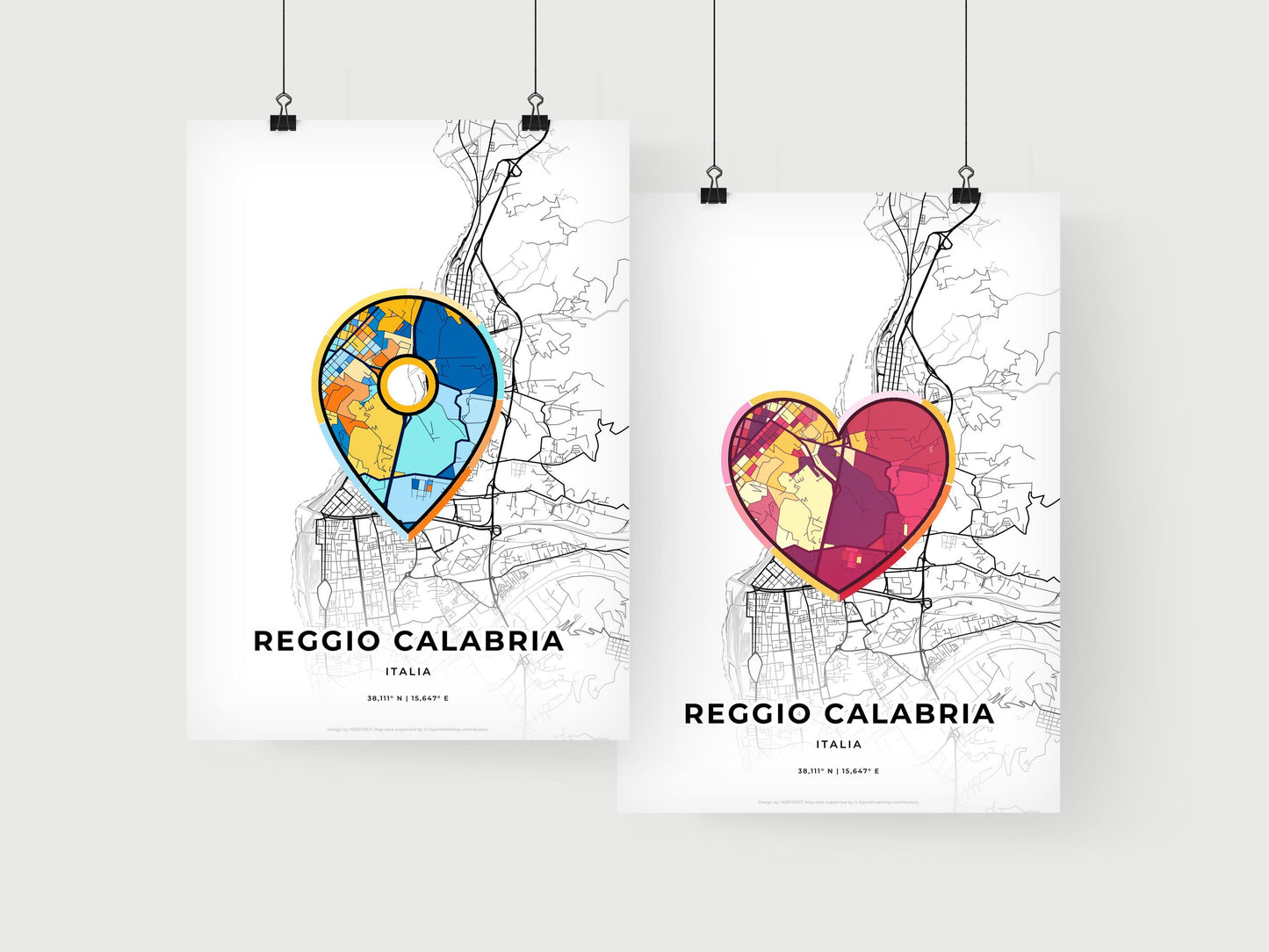 Reggio Calabria Italy art print for couples