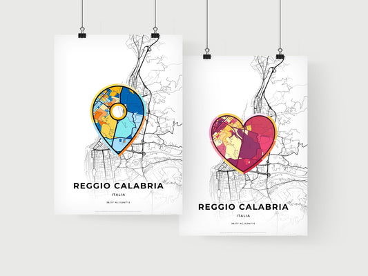 Reggio Calabria Italy art print for couples