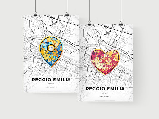 Reggio Emilia Italy art print for couples