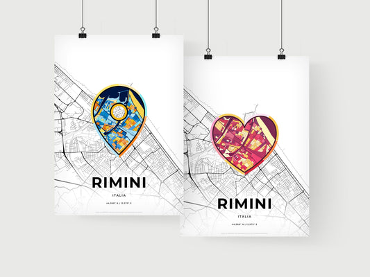 Rimini Italy art print for couples