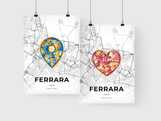 Ferrara Italy art print for couples