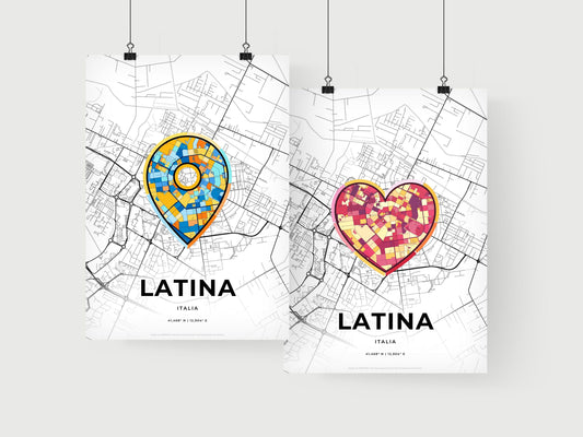 Latina Italy art print for couples