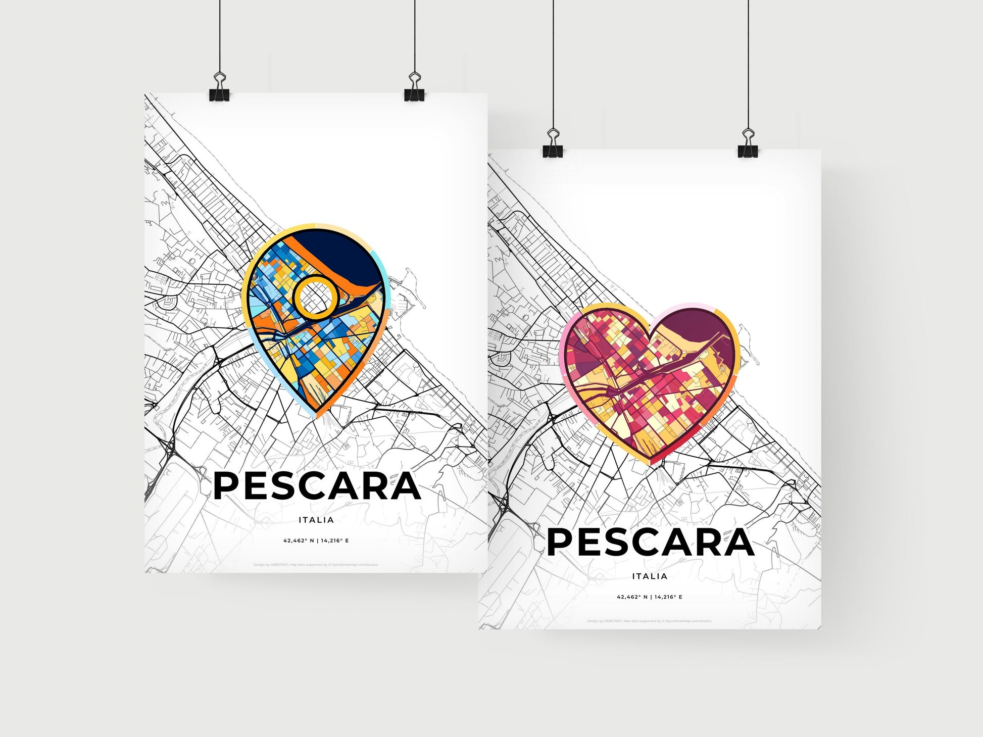 Pescara Italy art print for couples