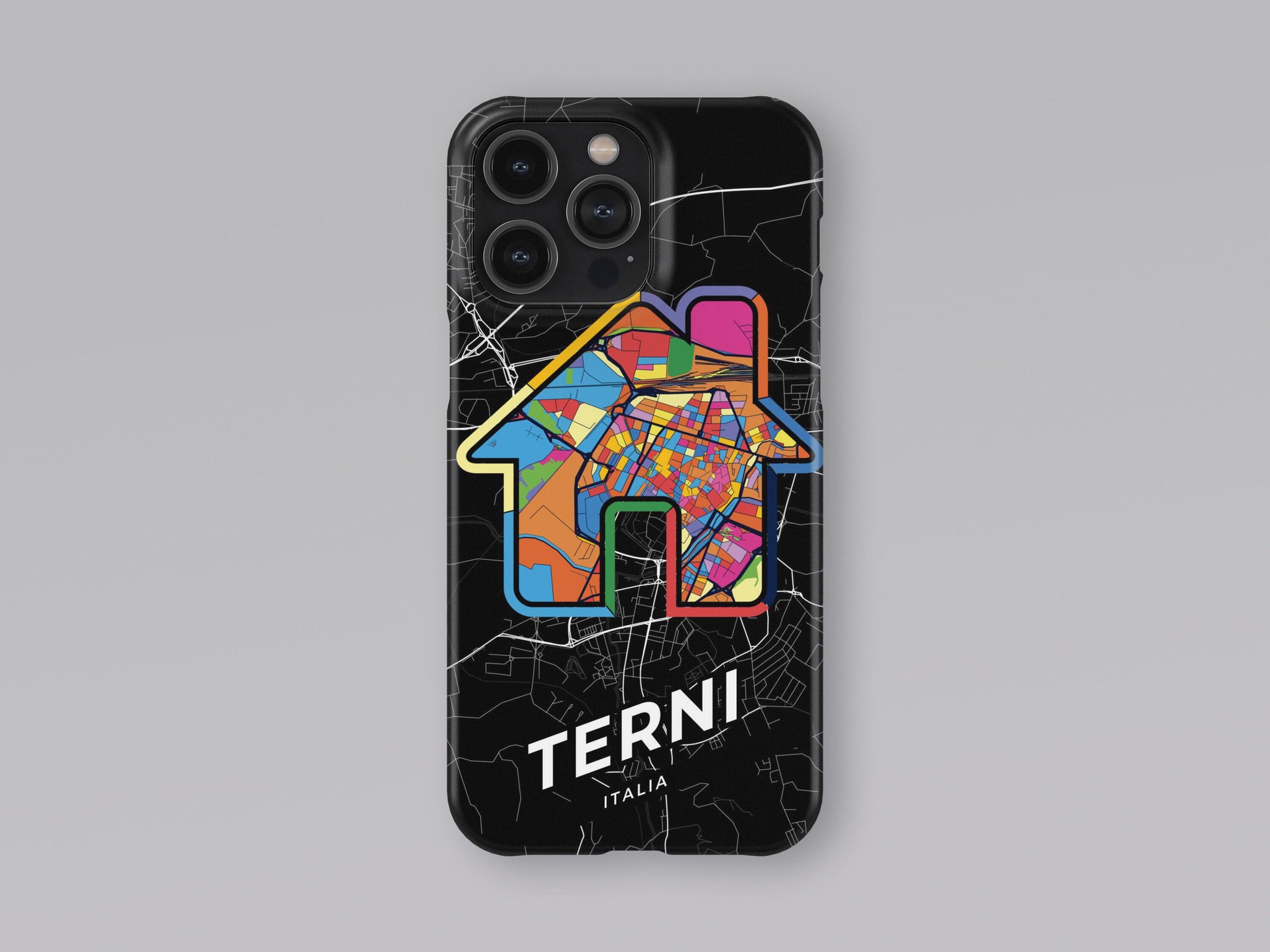 Terni Italy slim phone case with colorful icon 3